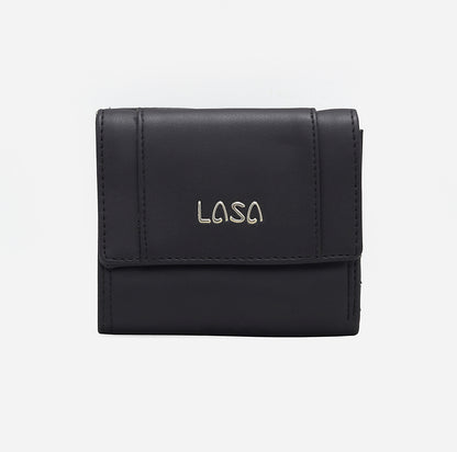 LASA   Trifold Small Women's Wallet  - Black