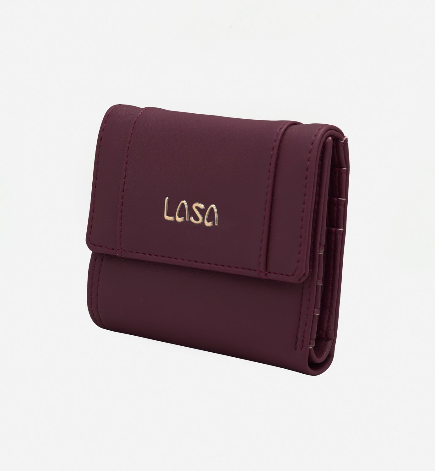 LASA   Trifold Small Women's Wallet  - Maroon