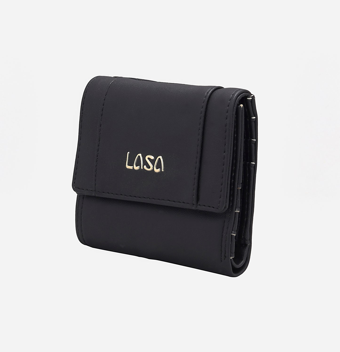 LASA   Trifold Small Women's Wallet  - Black