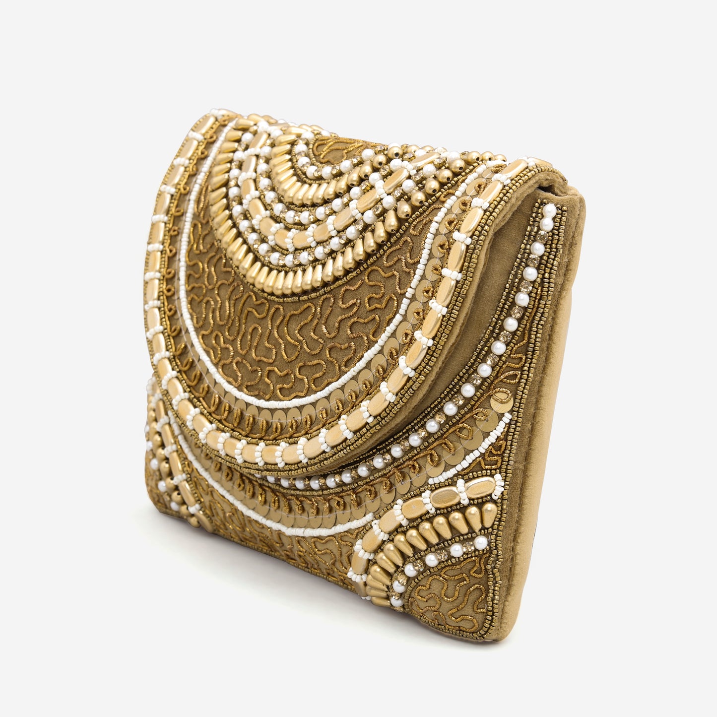 LASA  Partywear  Clutch - Antique