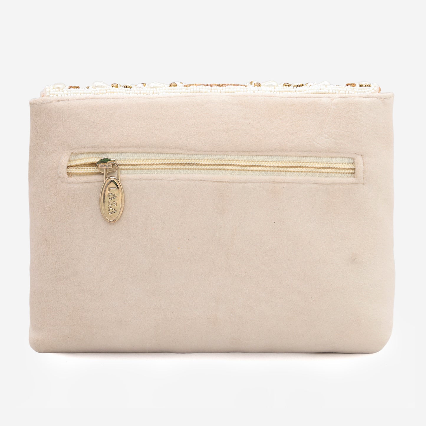 LASA  Partywear  Clutch - Cream