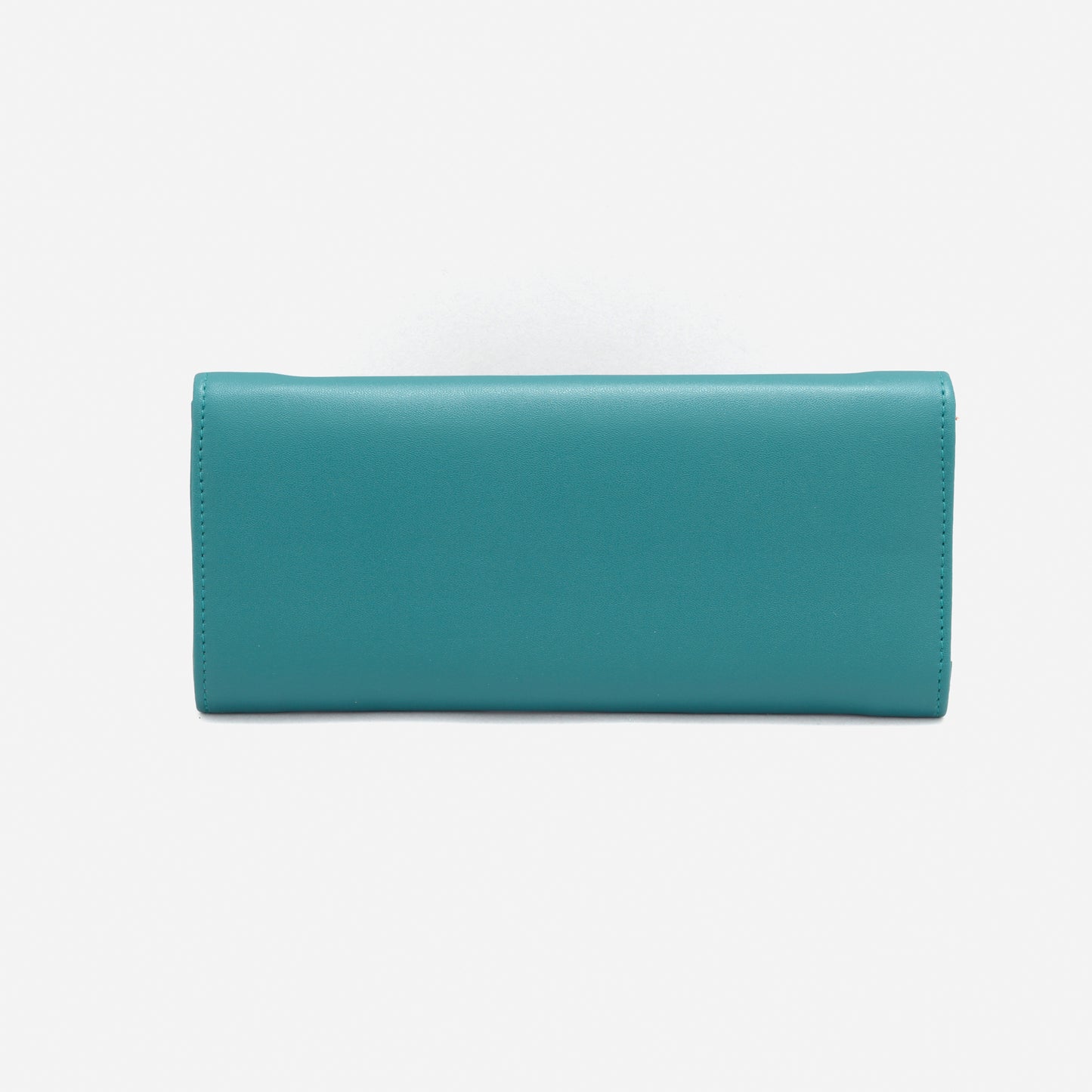 LASA Sleek  Trifold Big Women's Wallet  - Teal Blue