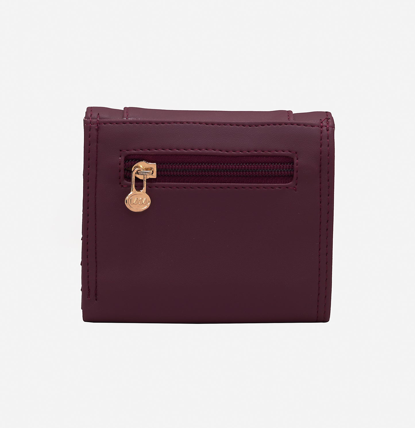 LASA   Trifold Small Women's Wallet  - Maroon