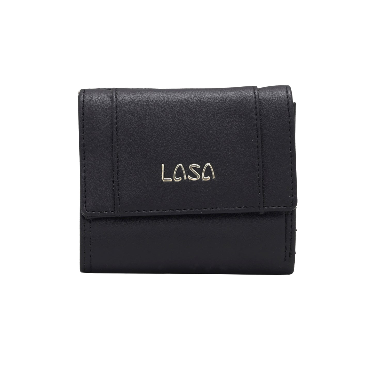 LASA   Trifold Small Women's Wallet  - Black